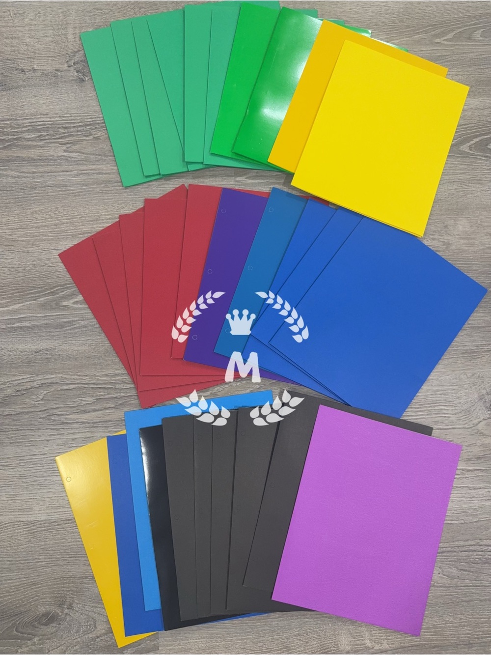 Two-Pocket Paper Portfolio Folders 30 Folders Total